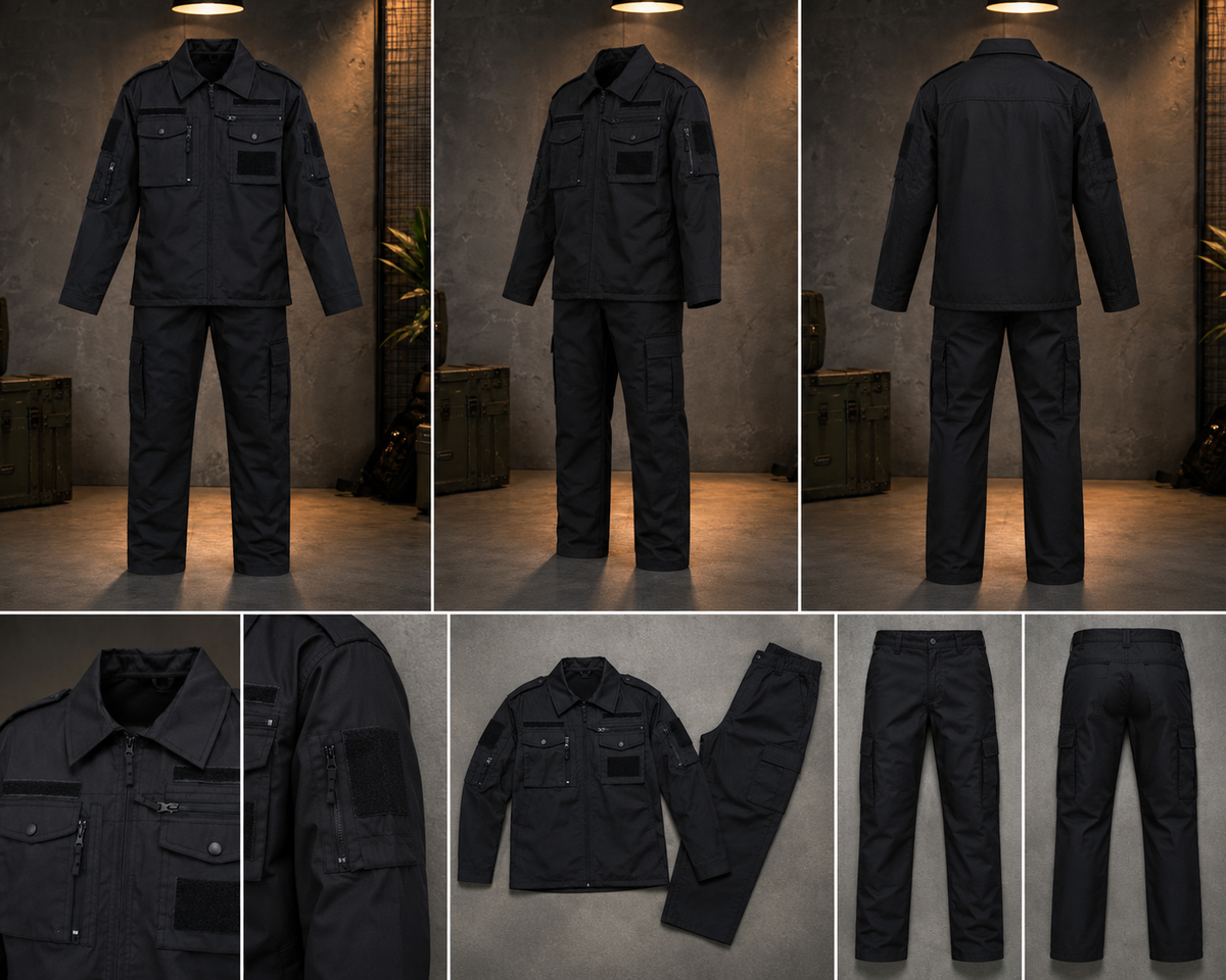 Elite Black Tactical Uniform Set