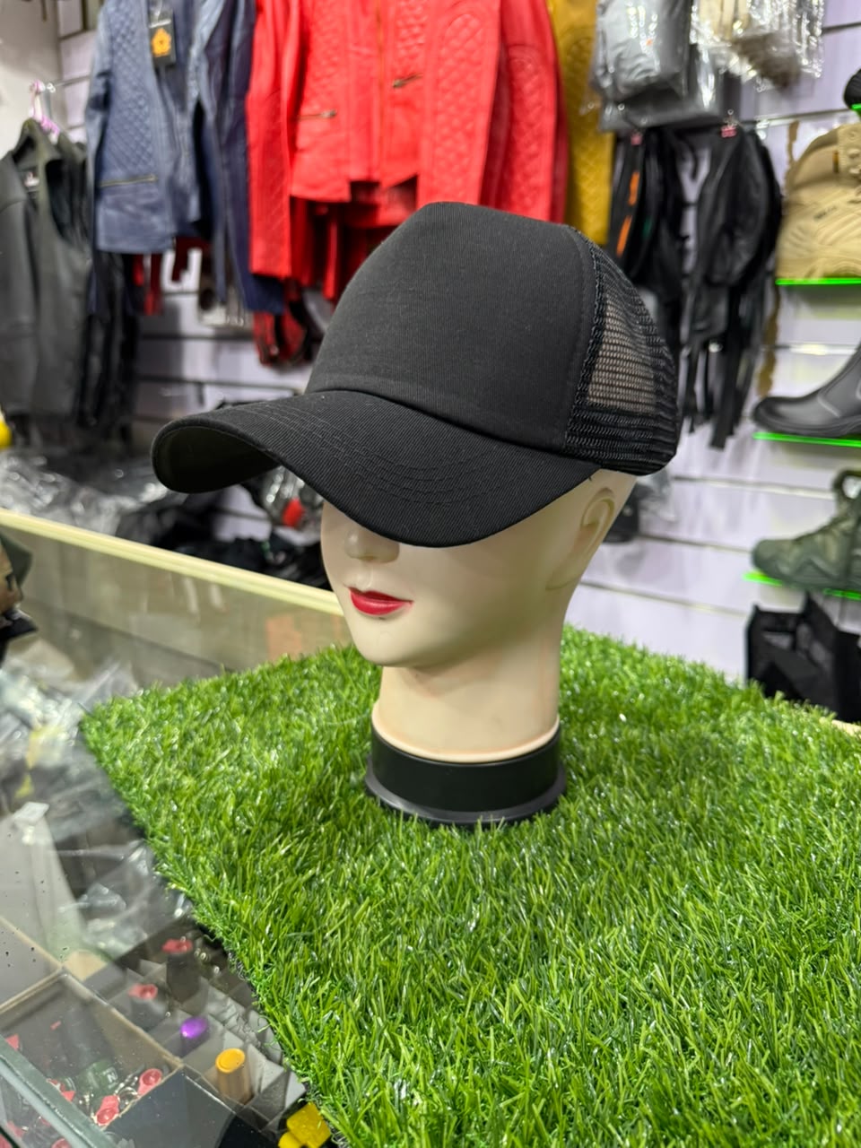 Classic Black Mesh Trucker Cap