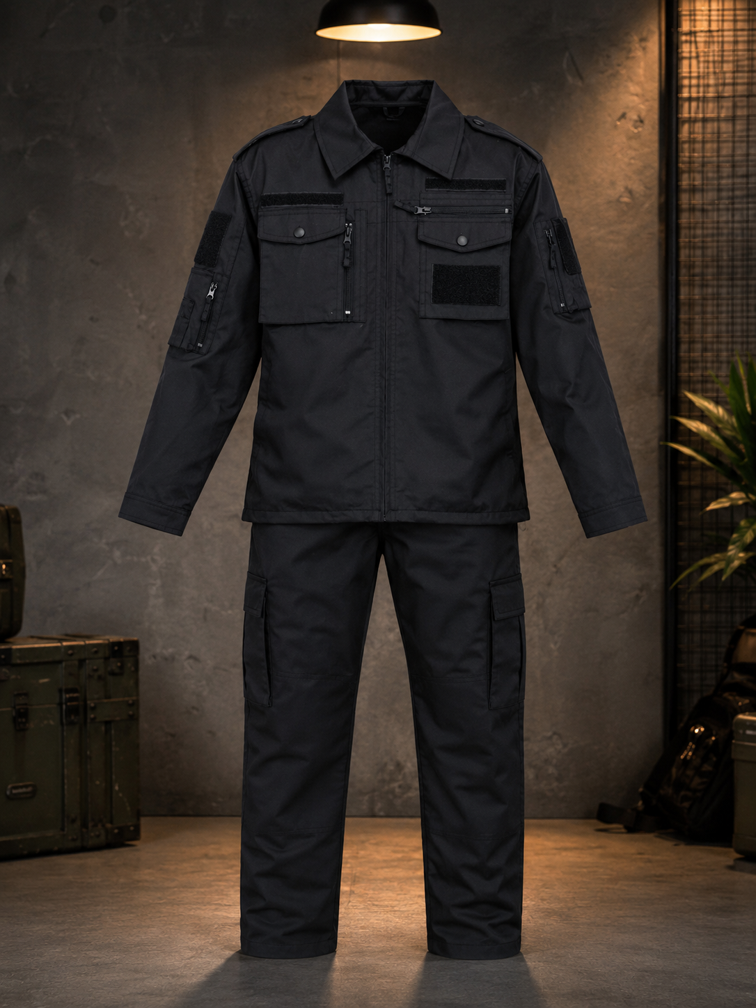 Elite Black Tactical Uniform Set