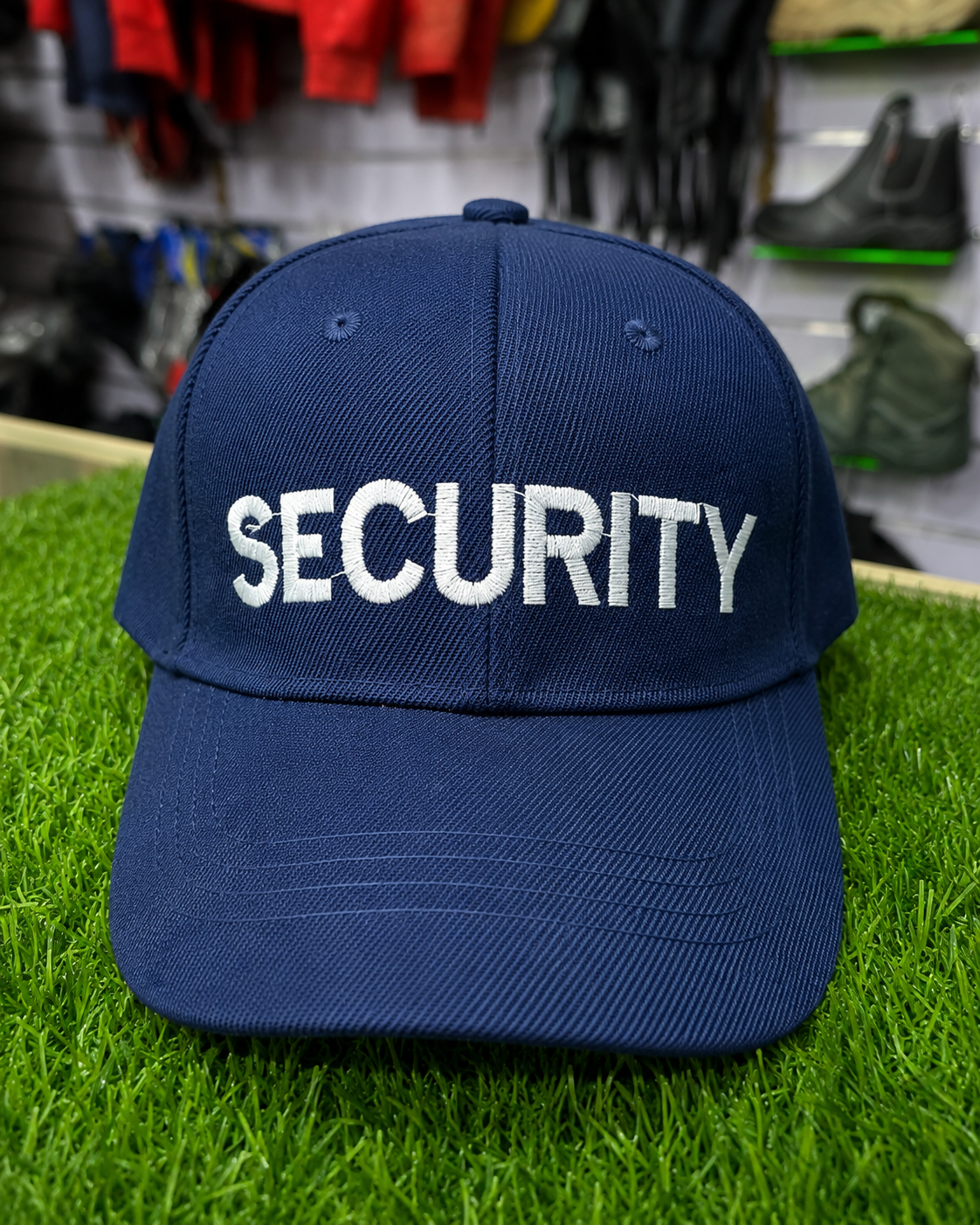Professional Security Embroidered Adjustable Cap – Navy Blue