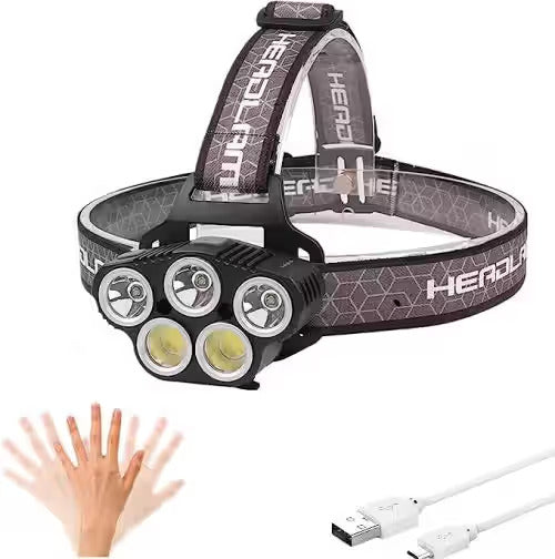 Sandowi Q-TD34 X5 USB Rechargeable 600M LED Headlamp