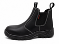 Solid Pro Chelsea Safety Boots – Slip-On Work & Security Boots (Black)