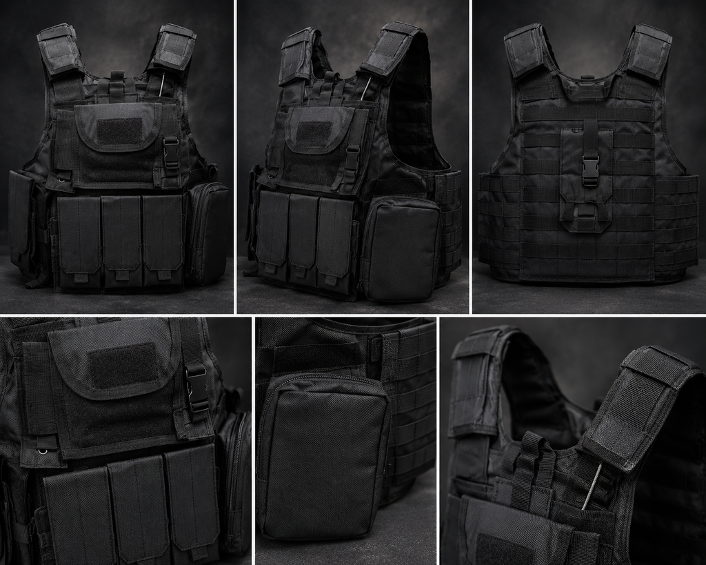 Elite Tactical Security Vest – Black