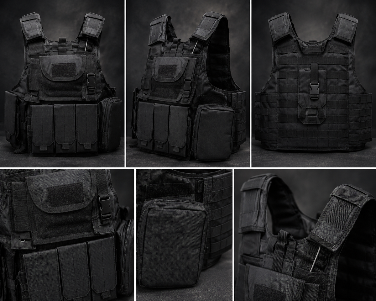 Elite Tactical Security Vest – Black