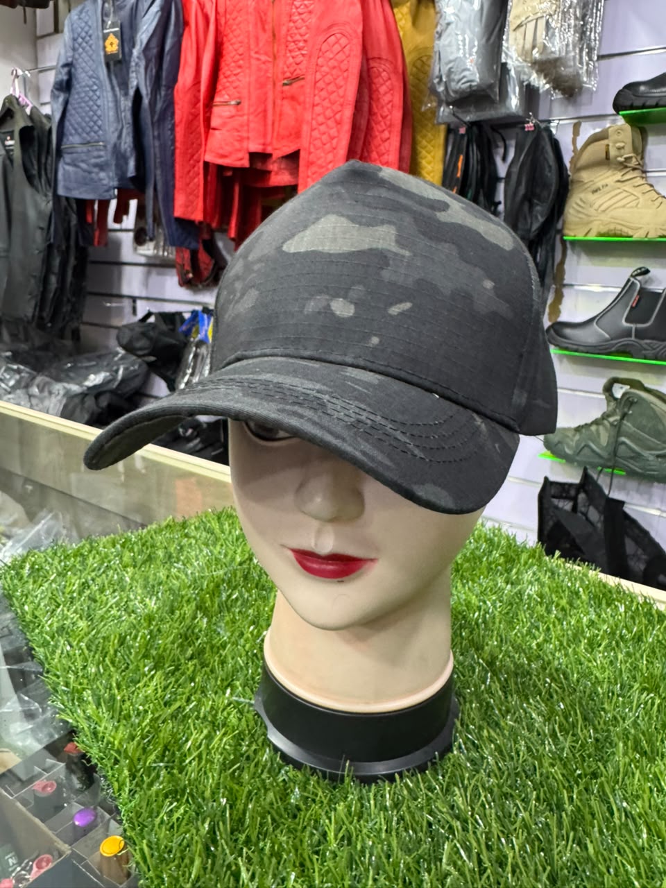 Stealth Black Multicam Tactical Ripstop Cap