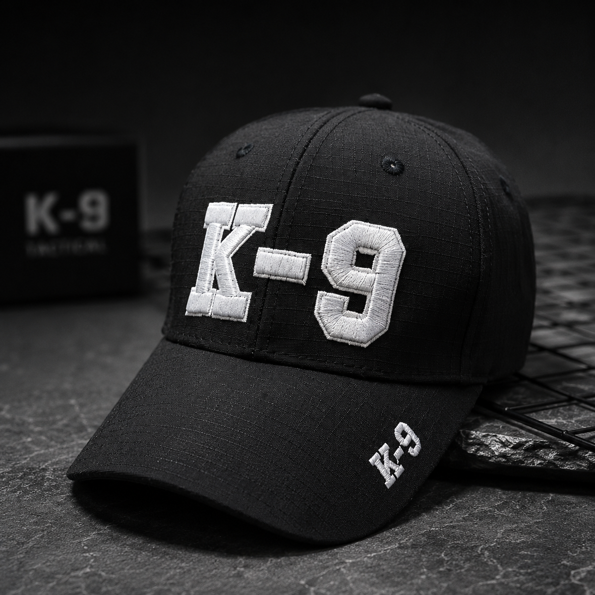 K-9 Tactical Ripstop Adjustable Cap – Black