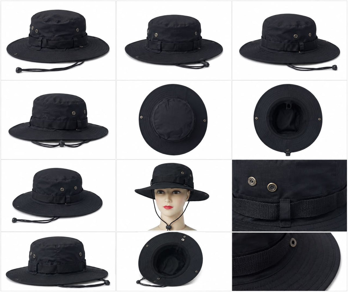 Black Tactical Boonie Hat