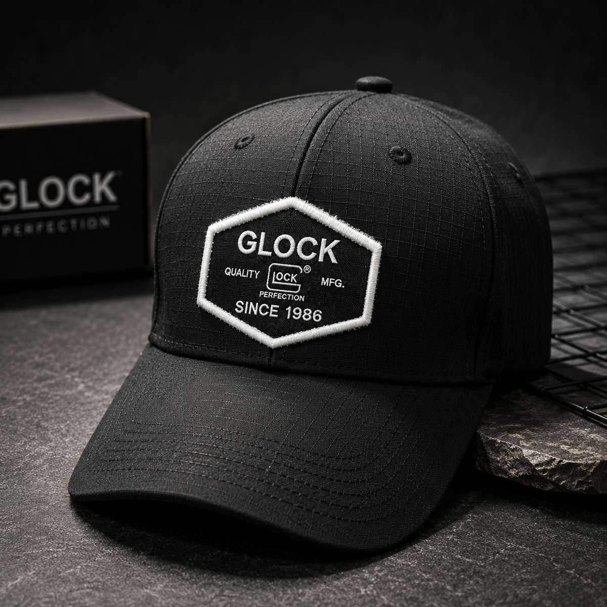 GLOCK Tactical Ripstop Adjustable Cap – Black