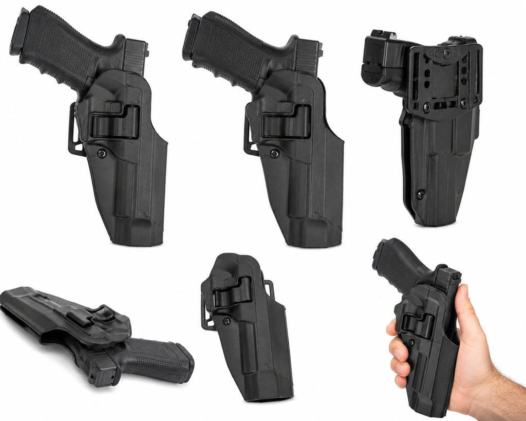 Tactical Polymer Retention Holster – Quick Release Belt Holster