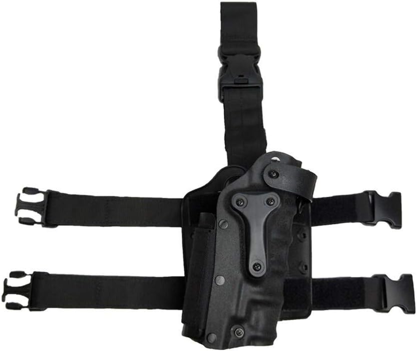 Tactical Drop Leg Holster with Magazine Pouch – Adjustable Thigh Rig