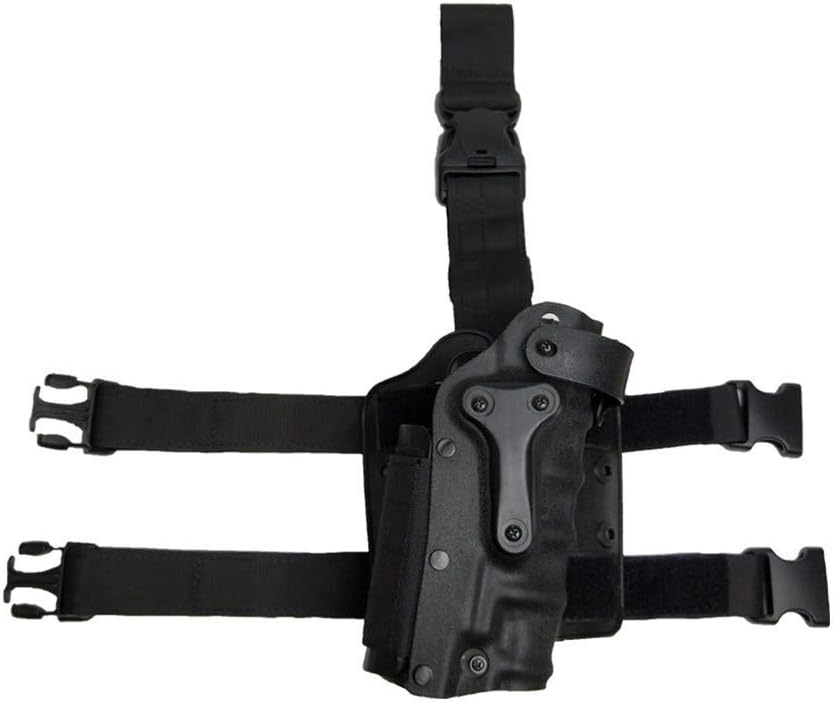 Tactical Drop Leg Holster with Magazine Pouch – Adjustable Thigh Rig