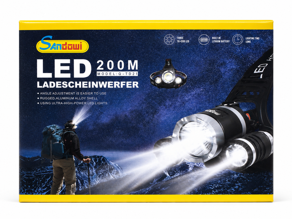 Andowl Q-TD21 rechargeable LED headlamp