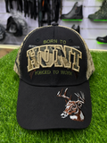 Born to Hunt Camo Hunting Adjustable Cap