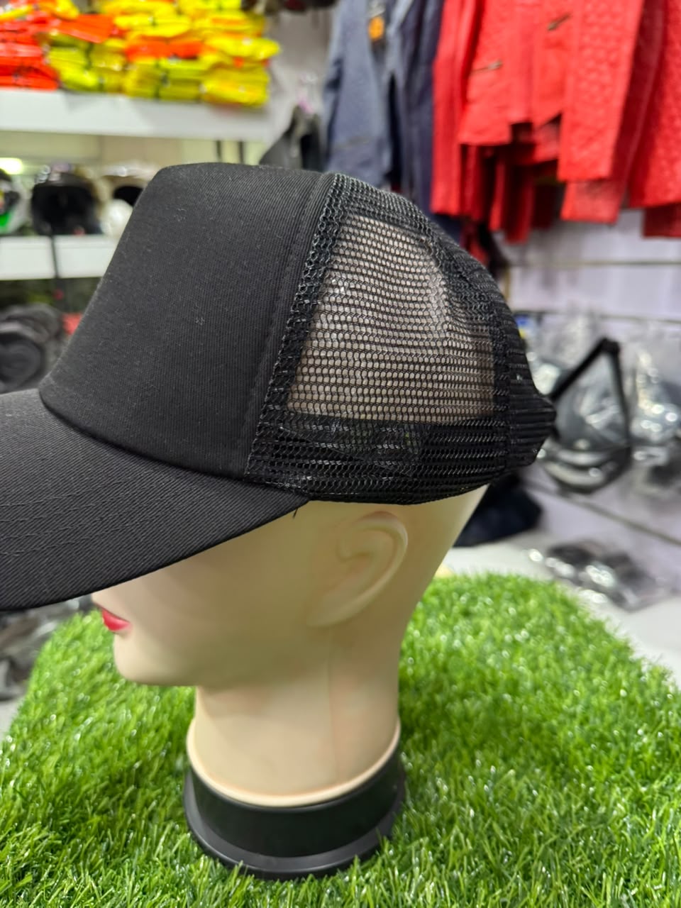 Classic Black Mesh Trucker Cap