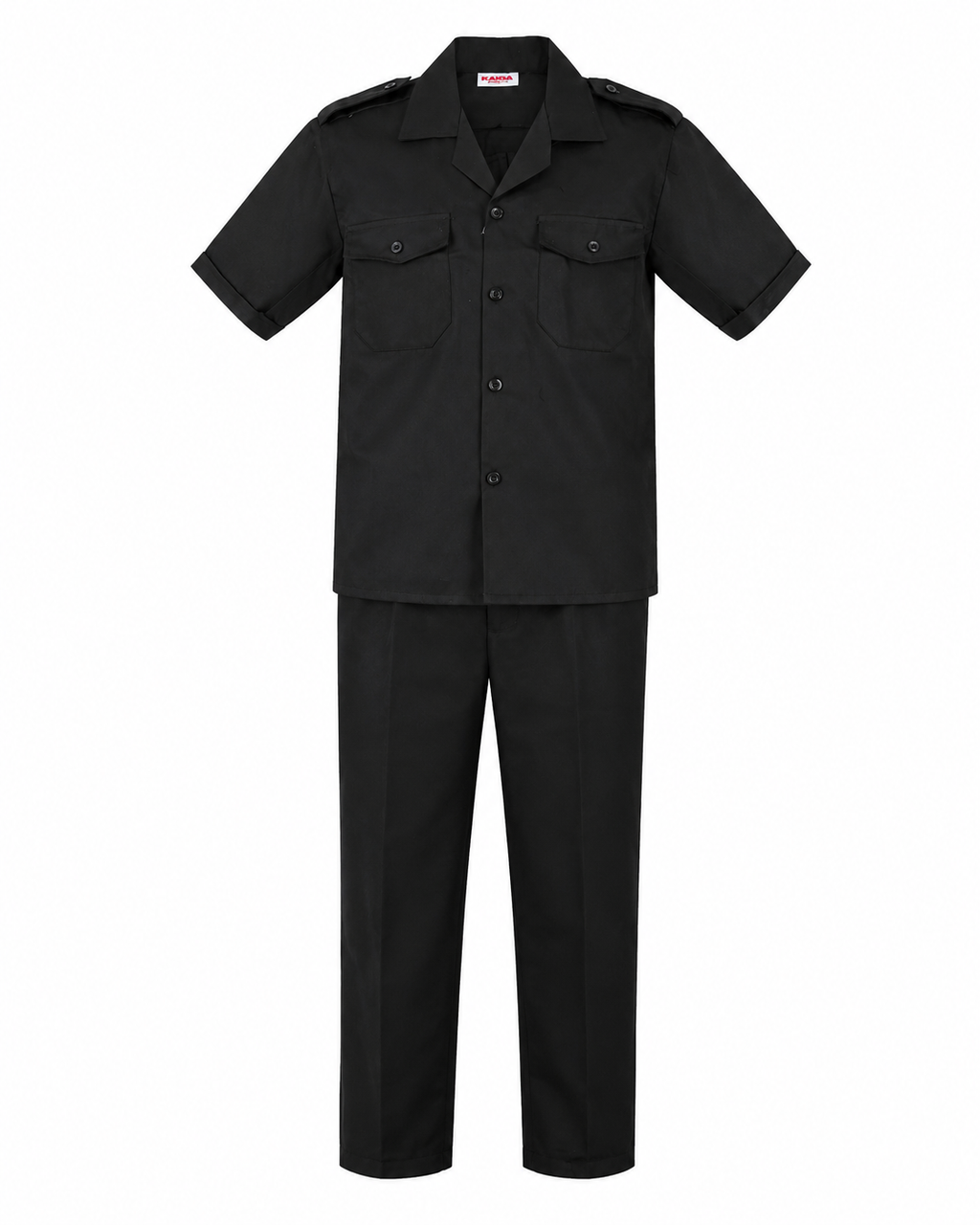 Classic Security Uniform Set – Black (Short Sleeve)