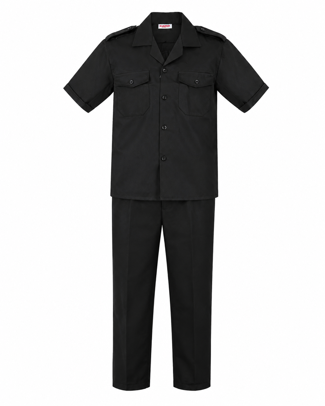 Classic Security Uniform Set – Black (Short Sleeve)