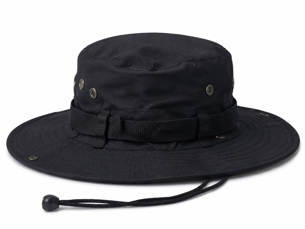 Black Tactical Boonie Hat