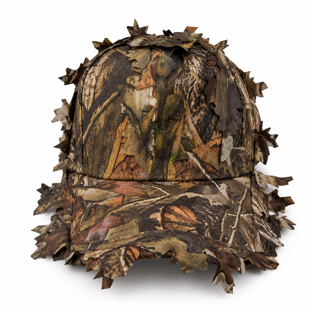 3D Leaf Woodland Camo Hunting Cap