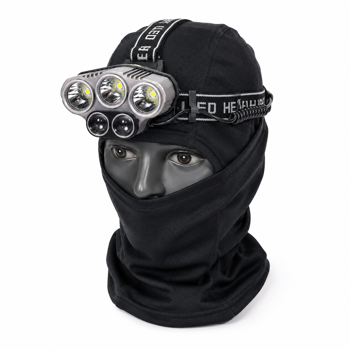 Sandowi Q-TD34 X5 USB Rechargeable 600M LED Headlamp