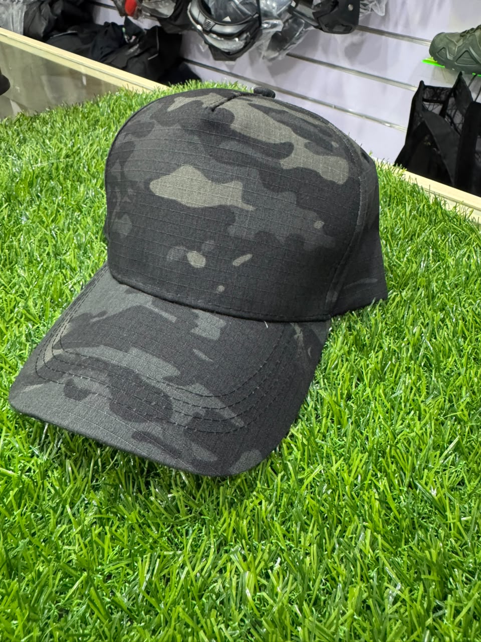 Stealth Black Multicam Tactical Ripstop Cap