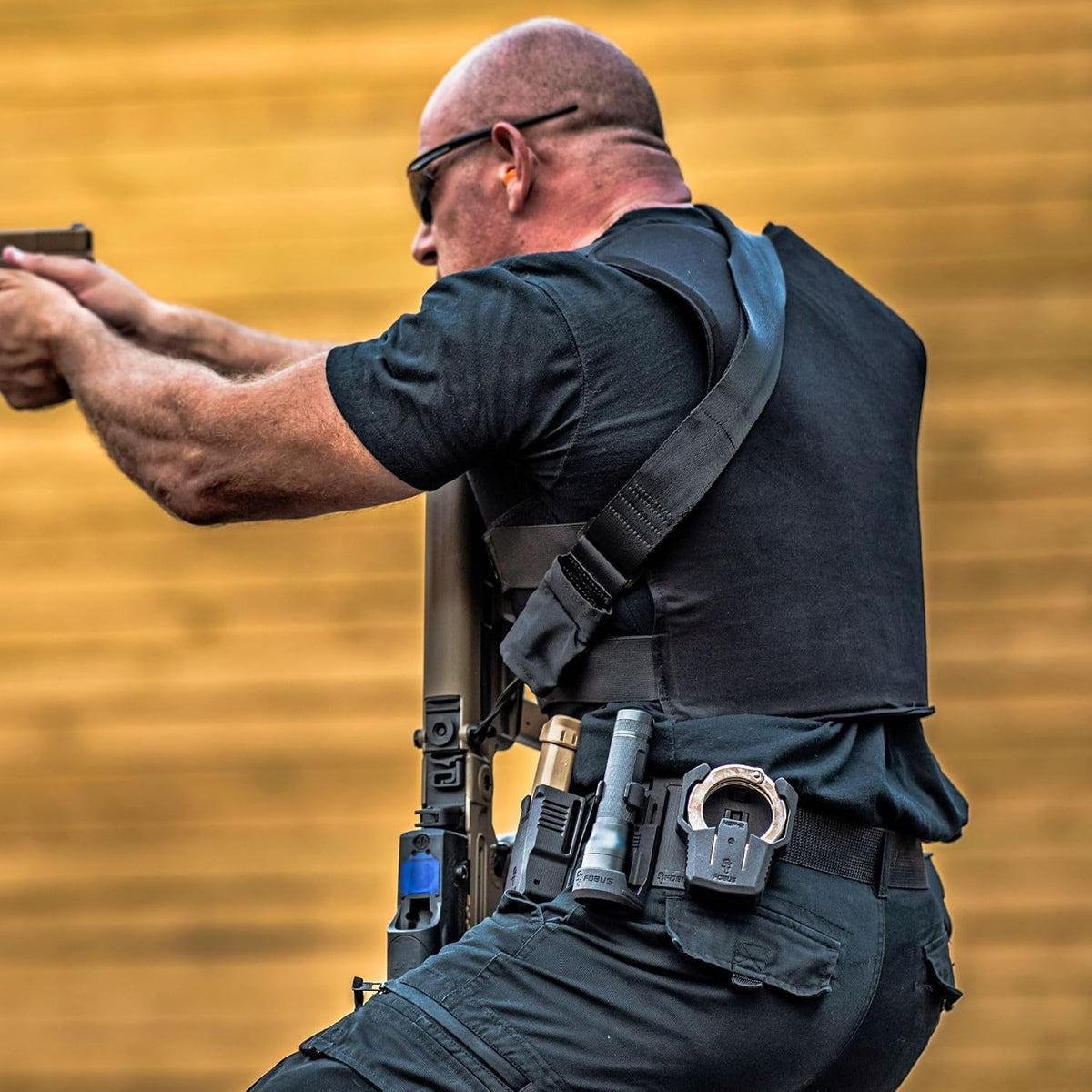 Fobus GLCH Concealed Carry OWB Holster for Glock 17, 19, 22, 23, 31, 32, 34, 35, 45, Active Retention, Right Handed