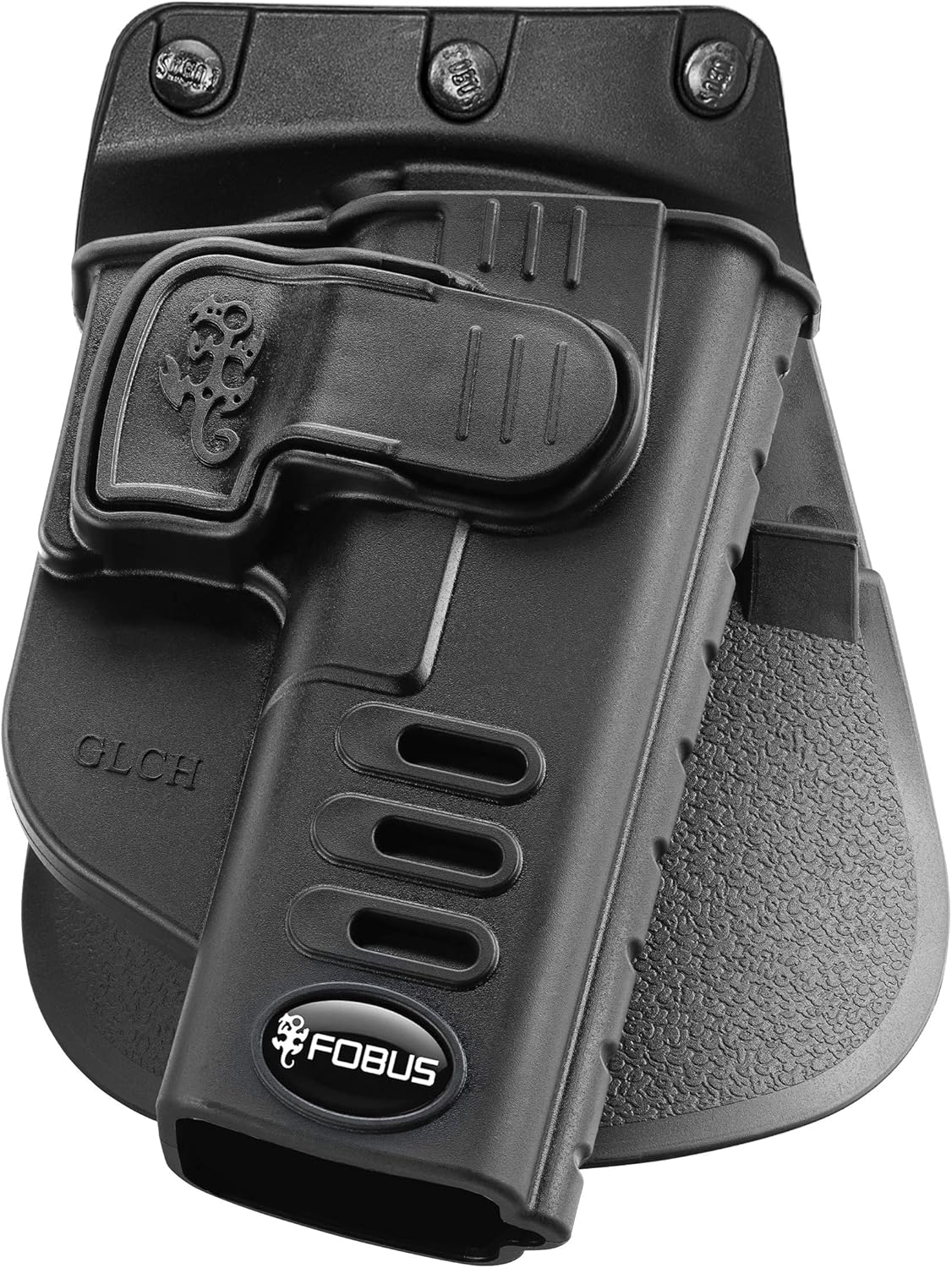 Fobus GLCH Concealed Carry OWB Holster for Glock 17, 19, 22, 23, 31, 32, 34, 35, 45, Active Retention, Right Handed