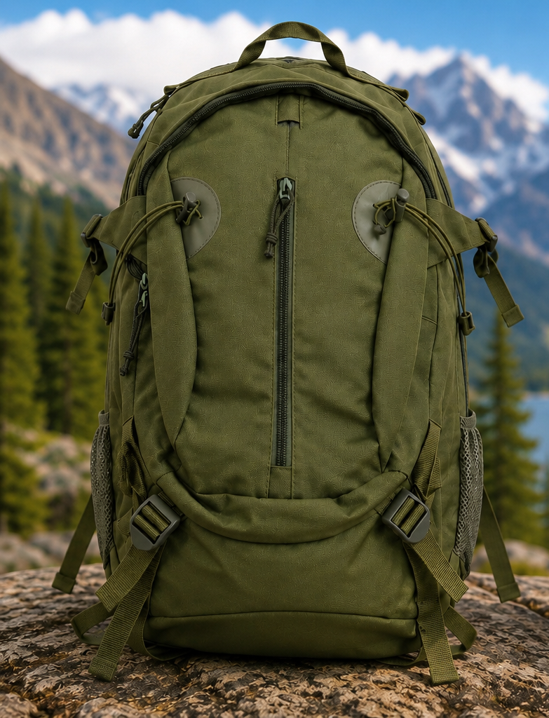 Summit Explorer Hiking Backpack – Olive Green