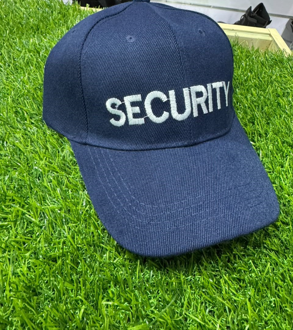 Professional Security Embroidered Adjustable Cap – Navy Blue