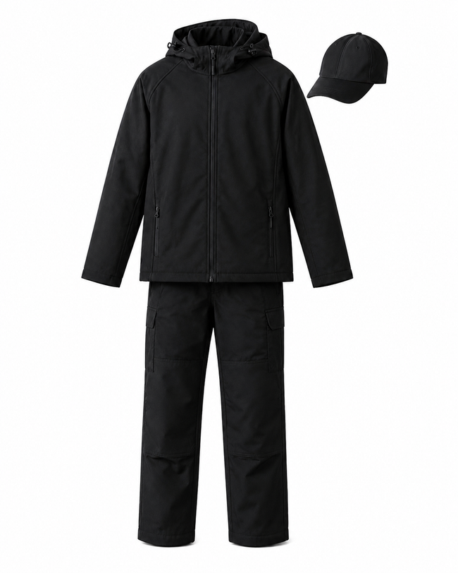 All-Weather Tactical Softshell Uniform Set – Black