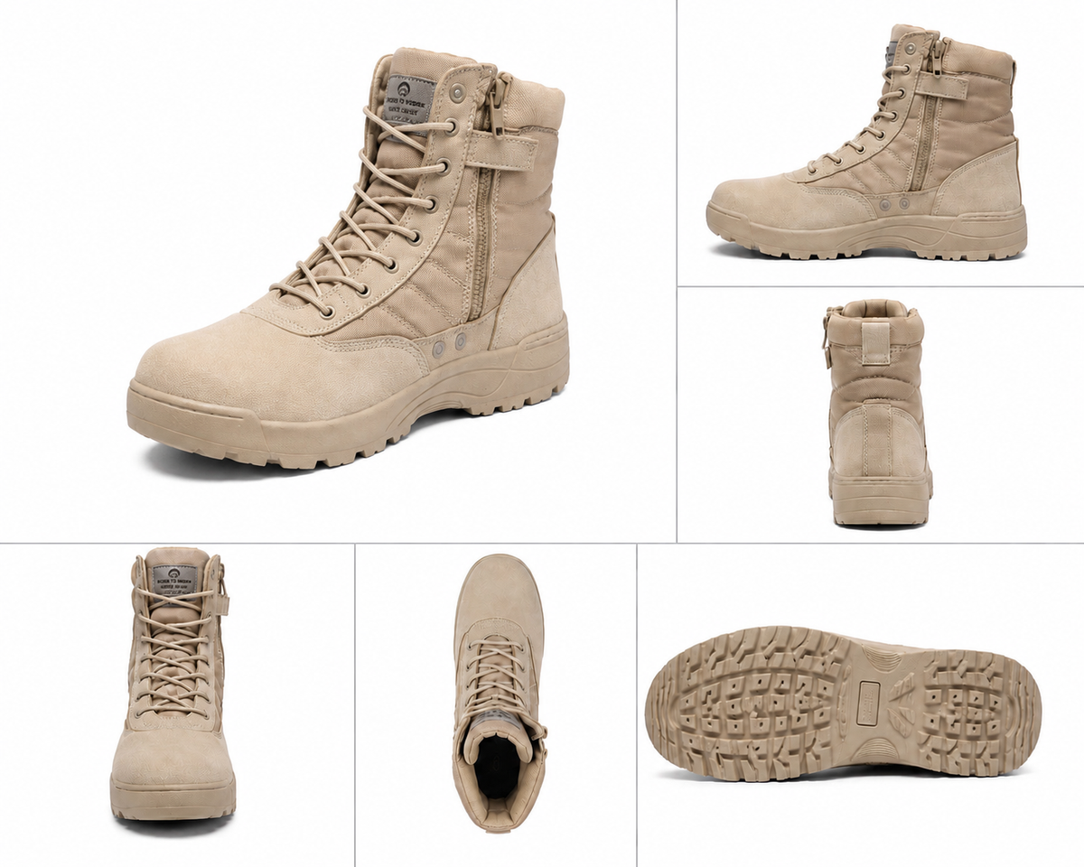 Desert Tactical Zip Boots