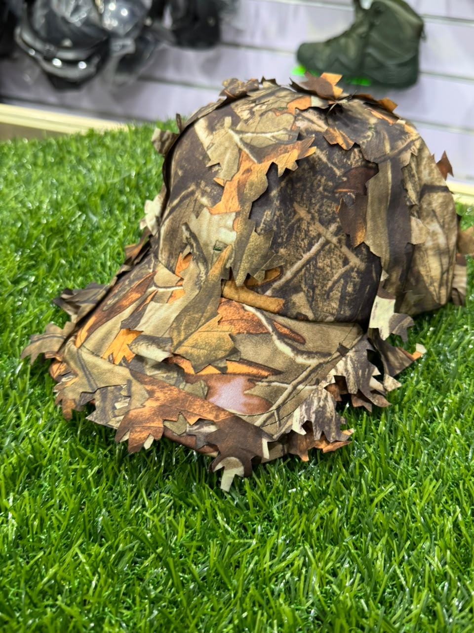 3D Leaf Woodland Camo Hunting Cap
