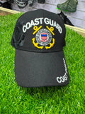 Maritime Coast Guard Embroidered Cap – Black