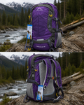 PowerLand Stratos 45 Hiking Backpack - Purple