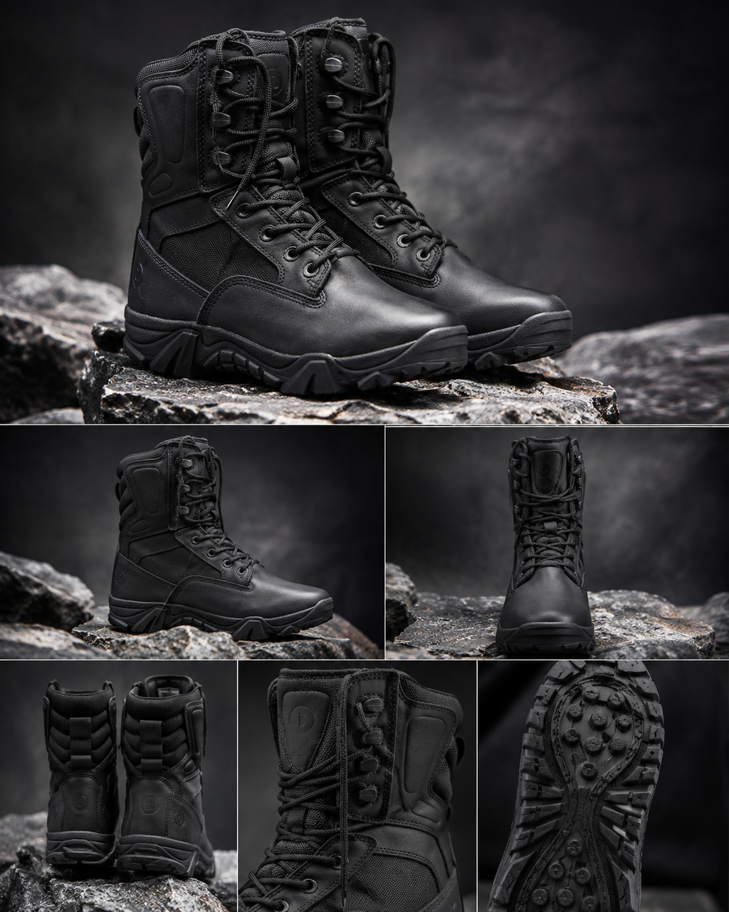 Delta Elite Tactical Security Boots – Black Heavy-Duty Patrol Boots
