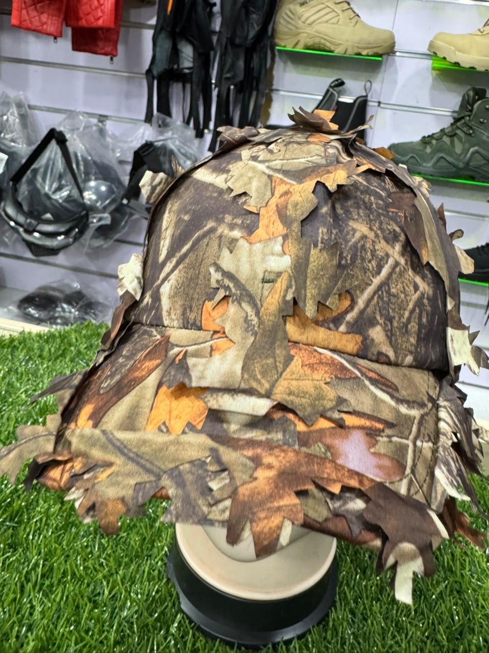 3D Leaf Woodland Camo Hunting Cap