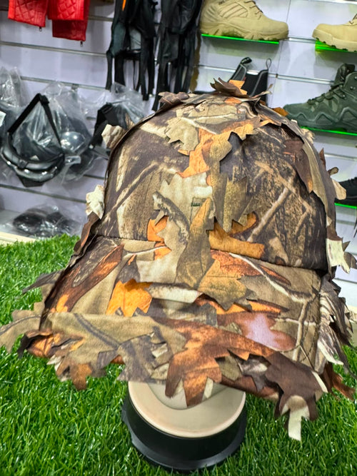 3D Leaf Woodland Camo Hunting Cap