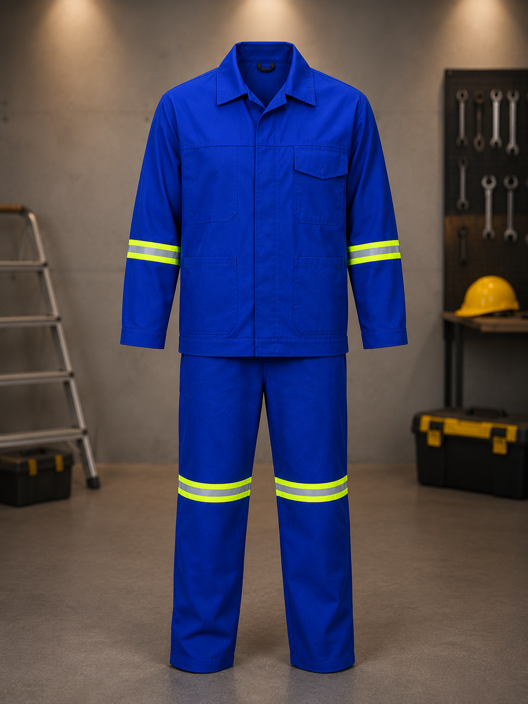 Hi-Vis Blue Workwear Uniform Set