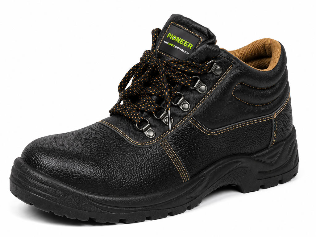 Pioneer Pro Safety Boots – Heavy-Duty Industrial Work Boots (Black)