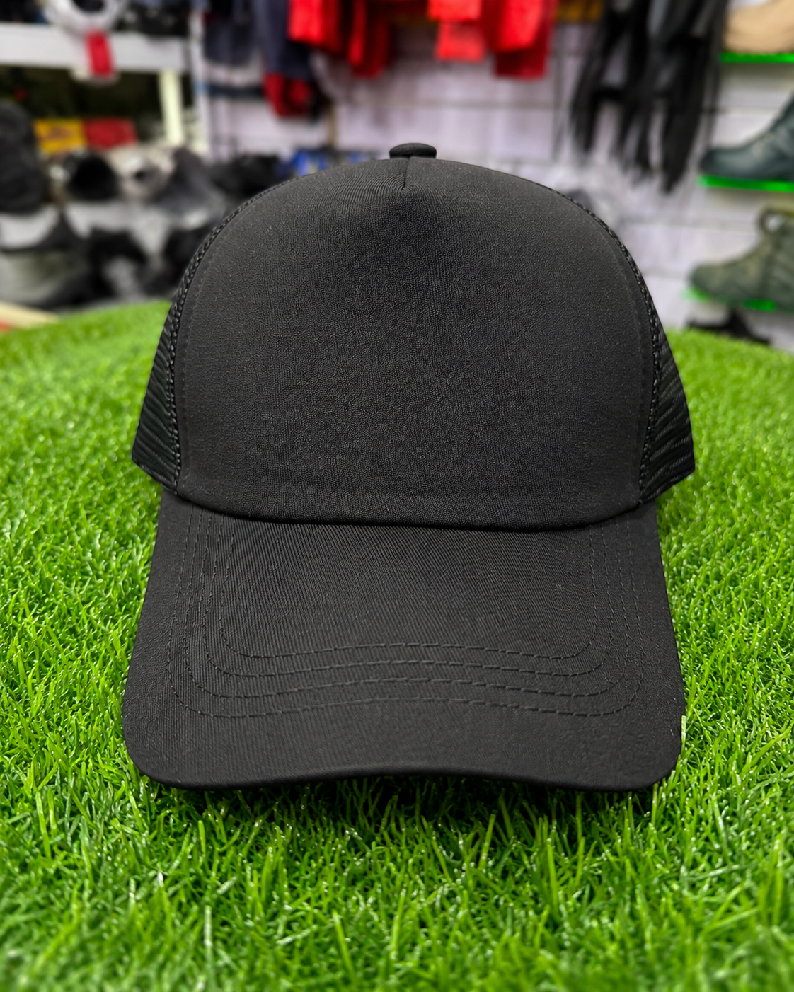 Classic Black Mesh Trucker Cap