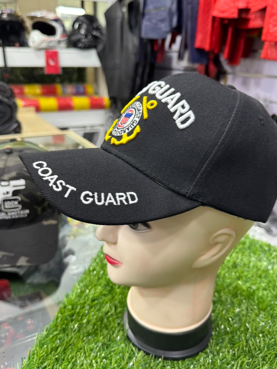 Maritime Coast Guard Embroidered Cap – Black