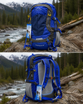 PowerLand Stratos 45 Hiking Backpack - Blue