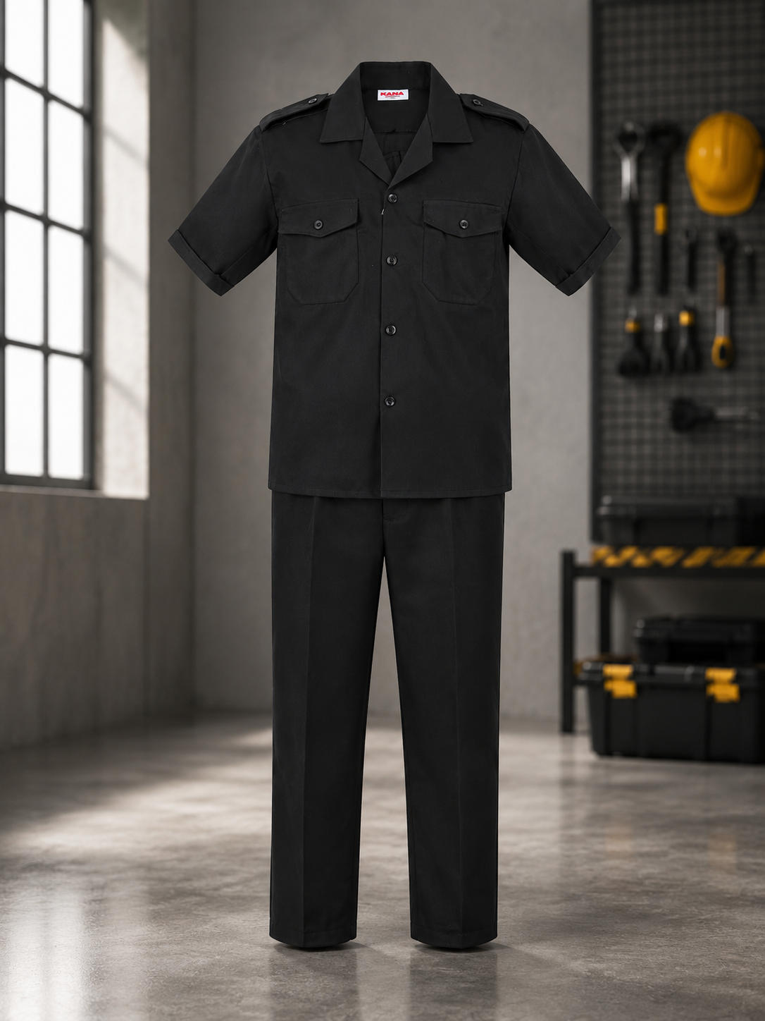 Classic Security Uniform Set – Black (Short Sleeve)