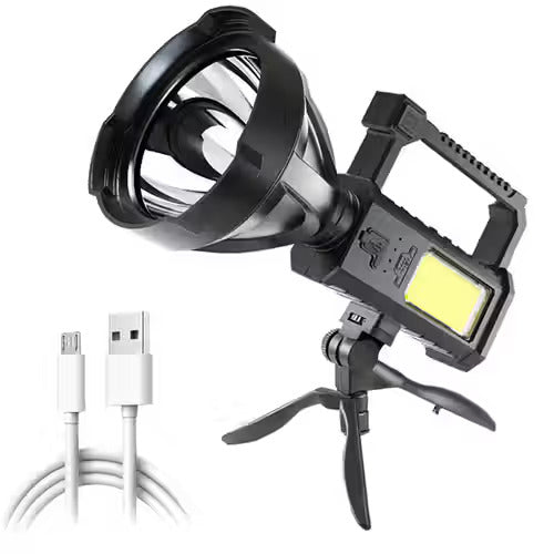 KJ-6805A Multifunctional USB Rechargeable LED Searchlight with Power Bank