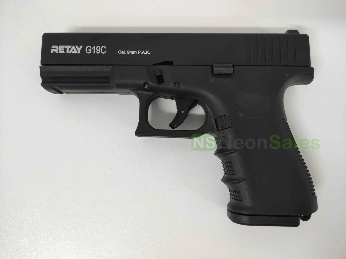 RETAY G19C BLANK GUN - BLACK