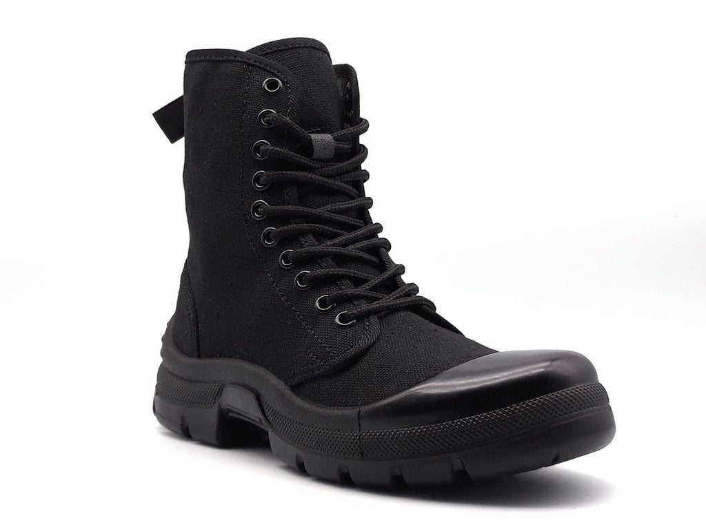 Guardian Canvas Tactical Security Boots – Heavy-Duty Patrol Boots (Black)