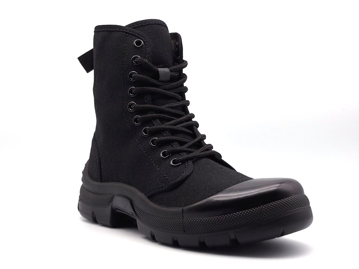 Guardian Canvas Tactical Security Boots – Heavy-Duty Patrol Boots (Black)
