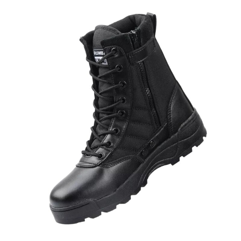 Guardian Elite Zip Tactical Security Boots – Black Patrol Boots