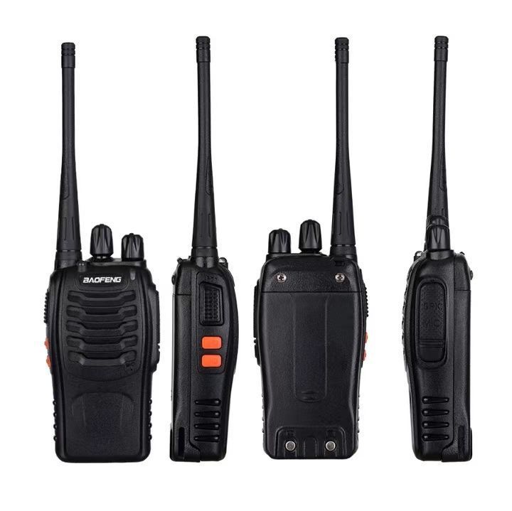 Baofeng BF-888s Walkie Talkies Long Range Radios with Earpiece Mic UHF Radios 5W Two Way Radio Handheld 2 Way Radio Ham Transceiver with Antenna Headsets Microphone (2 Pack)