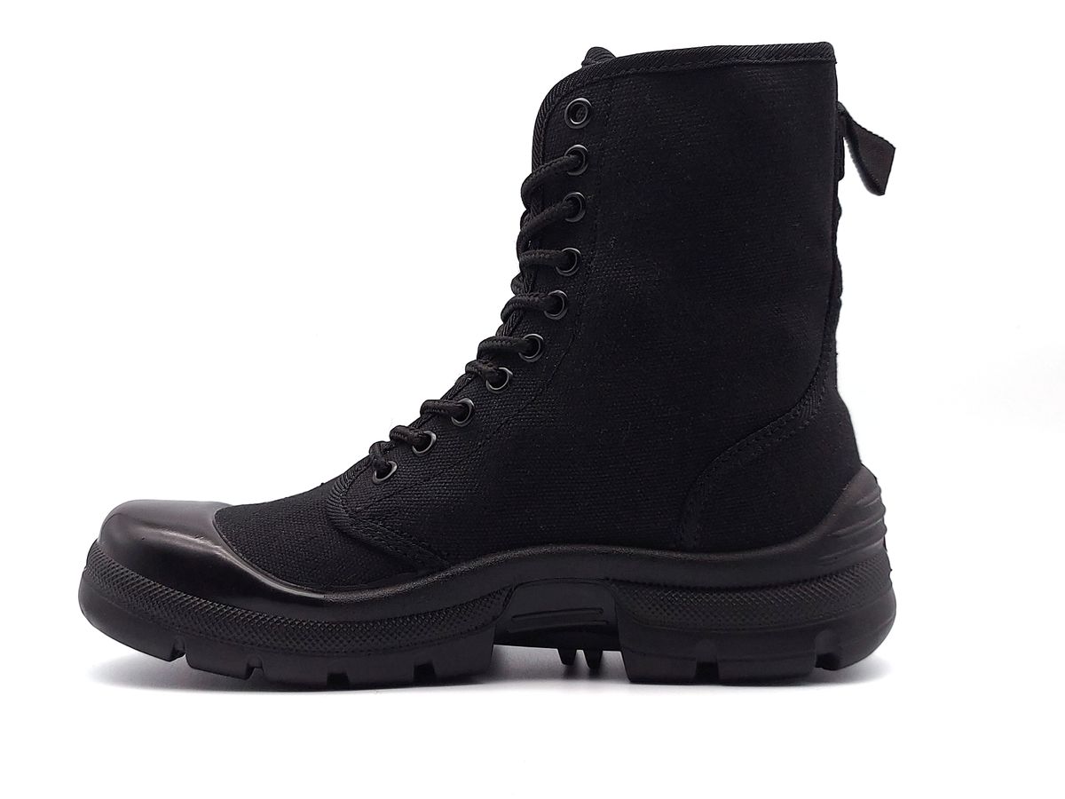 Guardian Canvas Tactical Security Boots – Heavy-Duty Patrol Boots (Black)