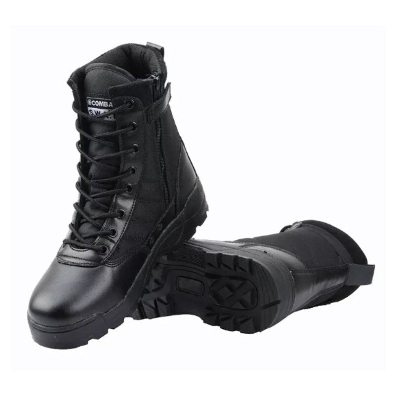 Guardian Elite Zip Tactical Security Boots – Black Patrol Boots